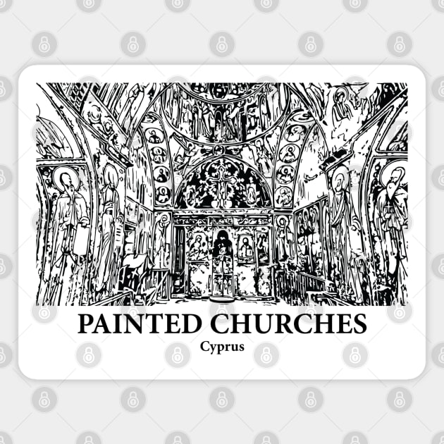 Painted Churches - Cyprus Magnet by Lakeric